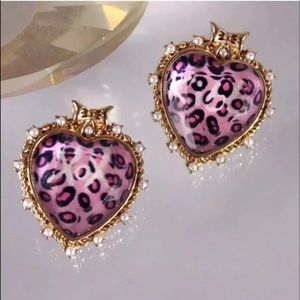 KISS and XOX Heart Earrings